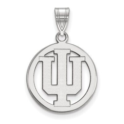 Indiana University Sm Pendant in Circle Sterling Silver SS031IU, MPN: SS031IU, 886774685755