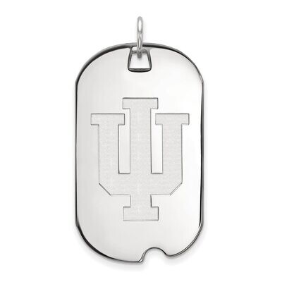Indiana University Large Dog Tag Sterling Silver SS028IU, MPN: SS028IU, 886774686103