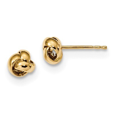Love Knot Post Earrings 14k Gold Polished TL1046, MPN: TL1046, 191101145216