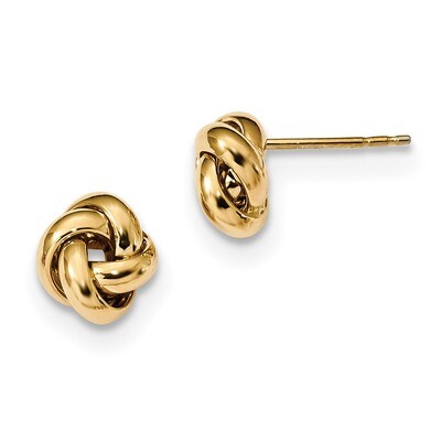 Love Knot Post Earrings 14k Gold Polished TL1056, MPN: TL1056, 191101147524