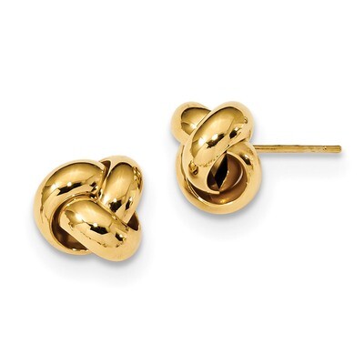 Love Knot Post Earrings 14k Gold Polished TL1048, MPN: TL1048, 191101057786