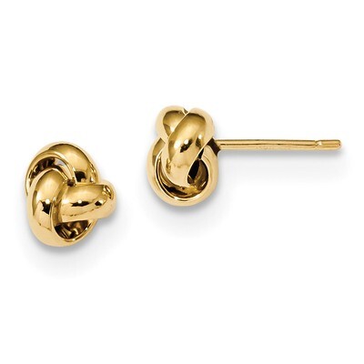 Love Knot Post Earrings 14k Gold Polished TL1045, MPN: TL1045, 191101143632