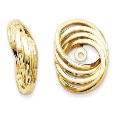 Love Knot Earring Jackets 14k Gold Polished TH226, MPN: TH226, 886774118703