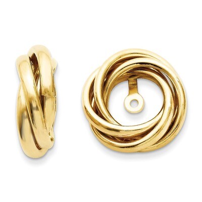 Love Knot Earring Jackets 14k Gold Polished TH225, MPN: TH225, 886774118697
