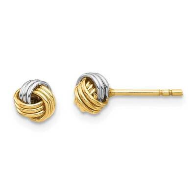Love Knot Post Earring 14k White Gold Rhodium YE1879, MPN: YE1879, 883957016191
