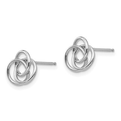 Love Knot Earrings - 14k White Gold SE730 by Madi K, MPN: SE730, 27657329797