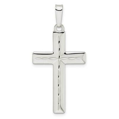 Diamond-Cut Latin Cross Pendant Sterling Silver QC11138, MPN: QC11138,