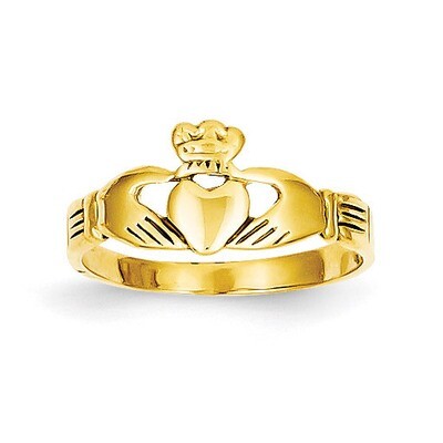 Baby Claddagh Ring 14k Gold K3848, MPN: K3848, 637218002634
