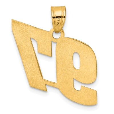 Block Number 97 Pendant 14k Gold Polished BN97, MPN: BN97, 196904078662