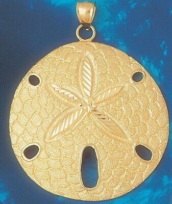 Dazzlers Jewelry Sand Dollar Sea urchins Pendant Necklace Charm Bracelet in Yellow, White or Rose G…