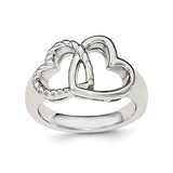 Hearts Ring Sterling Silver Rhodium-plated QR6052, MPN: QR6052, 191101394546