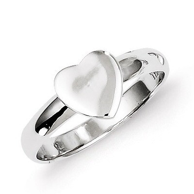 Heart Ring Sterling Silver QR4459-4, MPN: QR4459-4, 886774558301