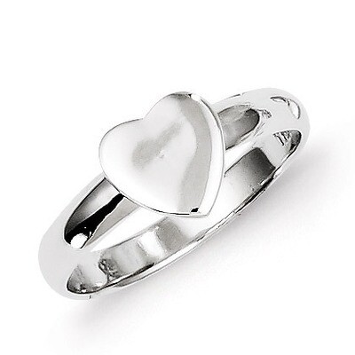 Heart Ring Sterling Silver QR4459-3, MPN: QR4459-3, 886774558295