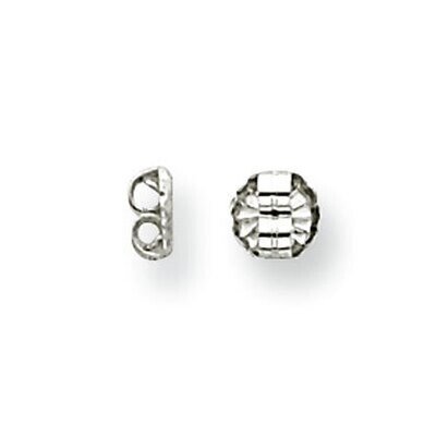 Medium Earring Nut Sterling Silver SS3098, MPN: SS3098,