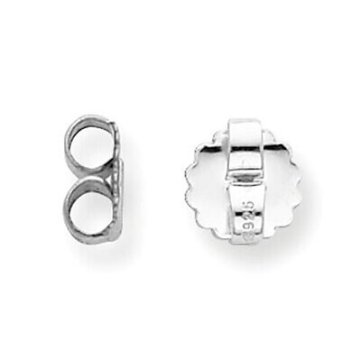 Ultra Heavy Earring Nut Sterling Silver SS3095, MPN: SS3095,
