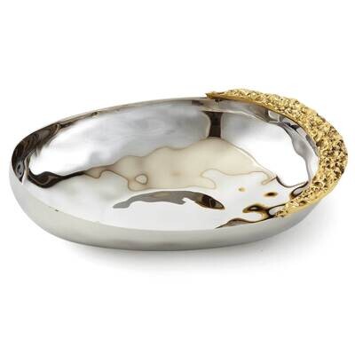 Stainless Steel Gold-tone Lunar Nut Dish GM22377, MPN: GM22377, 15227702309