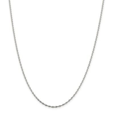 16 Inch 1.65mm Twisted Herringbone Chain Sterling Silver QPH5, MPN: QPH5, 886774408538