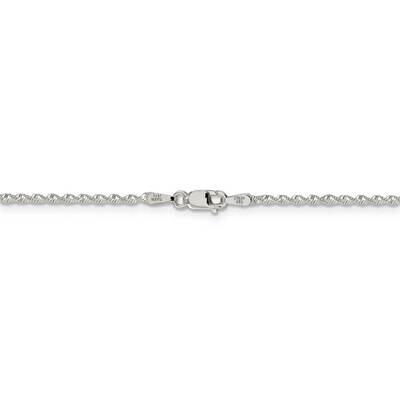 24 Inch 1.65mm Twisted Herringbone Chain Sterling Silver QPH5-24, MPN: QPH5-24, 886774408545