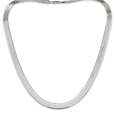 18 Inch 8.75mm Magic Herringbone Chain Sterling Silver QHB100, MPN: QHB100, 886774414867