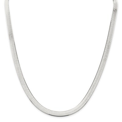 16 Inch 7mm Magic Herringbone Chain Sterling Silver QHB080, MPN: QHB080, 886774414805