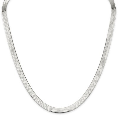 18 Inch 8mm Magic Herringbone Chain Sterling Silver QHB090, MPN: QHB090, 883957955711