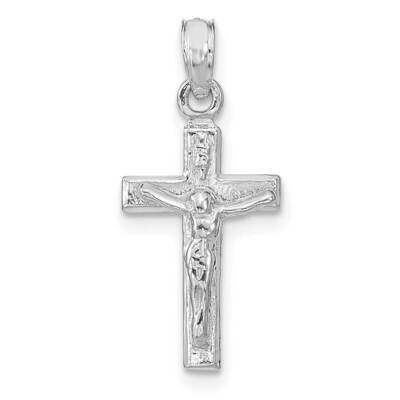 Crucifix Pendant 14k White Gold K9601W, MPN: K9601W, 63721814813