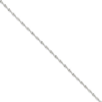 24 Inch 2mm Twisted Herringbone Chain Sterling Silver QHB1-24, MPN: QHB1-24, 883957955780