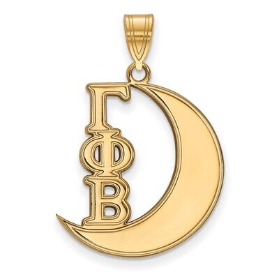 Gamma Phi Beta Medium Pendant Gold-plated Silver GP036GPB, MPN: GP036GPB, 886774938080