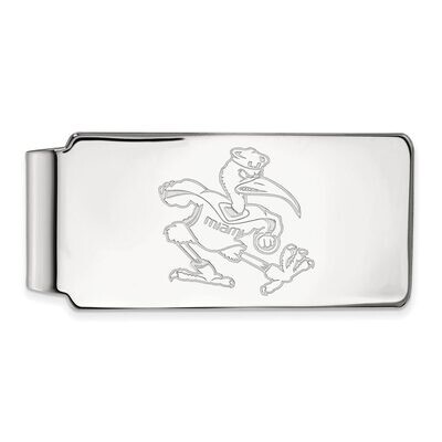 University of Miami Money Clip 10k White Gold 1W063UMF, MPN: 1W063UMF, 886774791876