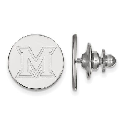 Miami University Lapel Pin Sterling Silver SS009MU, MPN: SS009MU, 886774689814