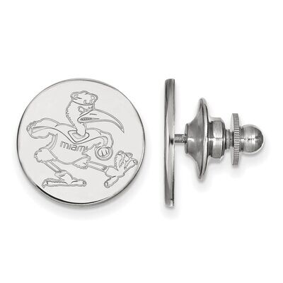 University of Miami Lapel Pin Sterling Silver SS052UMF, MPN: SS052UMF, 886774711256