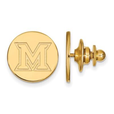 Miami University Lapel Pin 14k Yellow Gold 4Y009MU, MPN: 4Y009MU, 886774868837