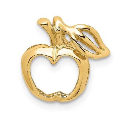 Cut-out Apple Chain Slide 14k Gold Polished  D4537, MPN: D4537, 883957767871
