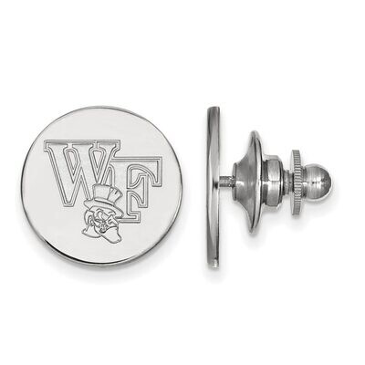 Wake Forest University Lapel Pin 14k White Gold 4W075WFU, MPN: 4W075WFU, 886774854625