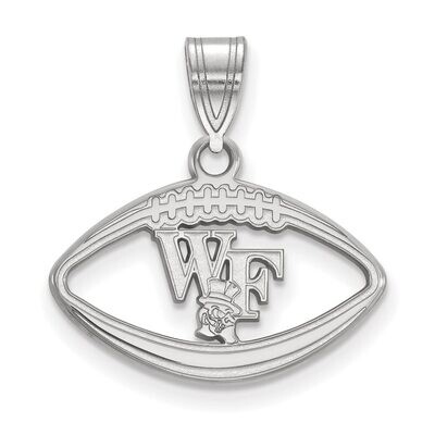Wake Forest University Pendant in Football Sterling Silver SS050WFU, MPN: SS050WFU, 886774720517