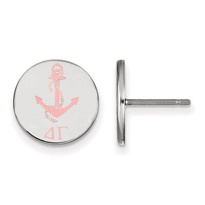 Delta Gamma Enameled Post Earrings Sterling Silver SS047DG, MPN: SS047DG, 886774610269