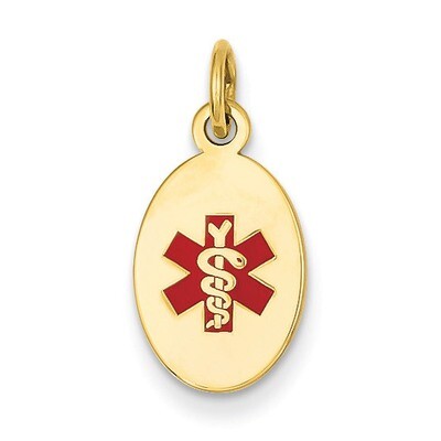 Medical Jewelry Pendant 14k Gold XM413, MPN: XM413, 883957139654