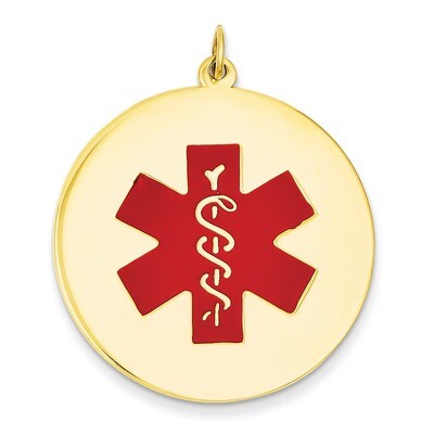 Medical Jewelry Pendant 14k Gold XM411, MPN: XM411, 883957139616