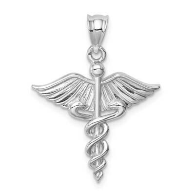 Medical Pendant 14k White Gold Polished D4619, MPN: D4619, 883957727554