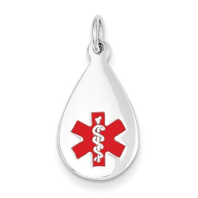 Medical Jewelry Pendant 14k White Gold XM453, MPN: XM453, 883957140926