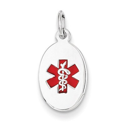 Medical Jewelry Pendant 14k White Gold XM450, MPN: XM450, 883957140865