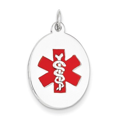 Medical Jewelry Pendant 14k White Gold XM451, MPN: XM451, 883957140889