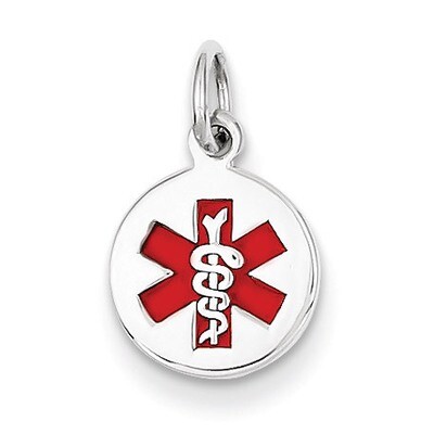 Medical Jewelry Pendant 14k White Gold XM444, MPN: XM444, 883957140742