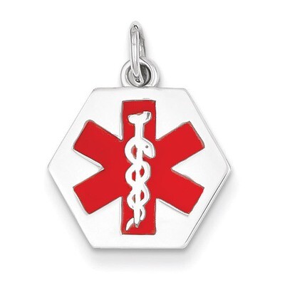 Medical Jewelry Pendant 14k White Gold XM441, MPN: XM441, 883957140155