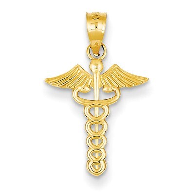 Caduceus Medical Pendant 14k Gold K4937, MPN: K4937, 886774616872