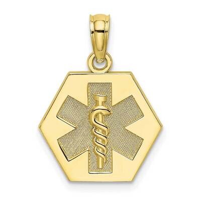 Medical Disc Pendant 10k Gold 10K8314, MPN: 10K8314, 63721818729