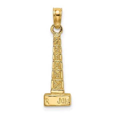 John Hancock Building Chicago Charm 14k Gold 3-D K7146, MPN: K7146, 637218008636