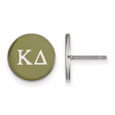 Kappa Delta Enameled Post Earrings Sterling Silver SS031KD, MPN: SS031KD, 886774606156