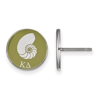 Kappa Delta Enameled Post Earrings Sterling Silver SS046KD, MPN: SS046KD, 886774610054