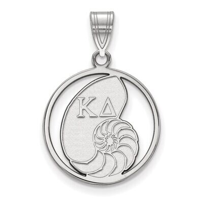 Kappa Delta Small Circle Pendant Sterling Silver SS041KD, MPN: SS041KD, 886774608754